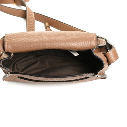 Chloe Calfskin Mini Marcie Round Crossbody Bag Nut 4 of 11