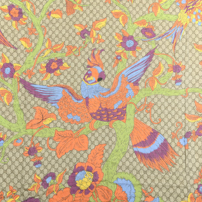Gucci Modal Silk Monogram Jubilee Shawl Scarf Grass Green Light Purple 2 of 4