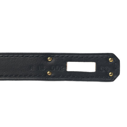 Hermes Swift Kelly Cut Clutch Pochette Black 6 of 10