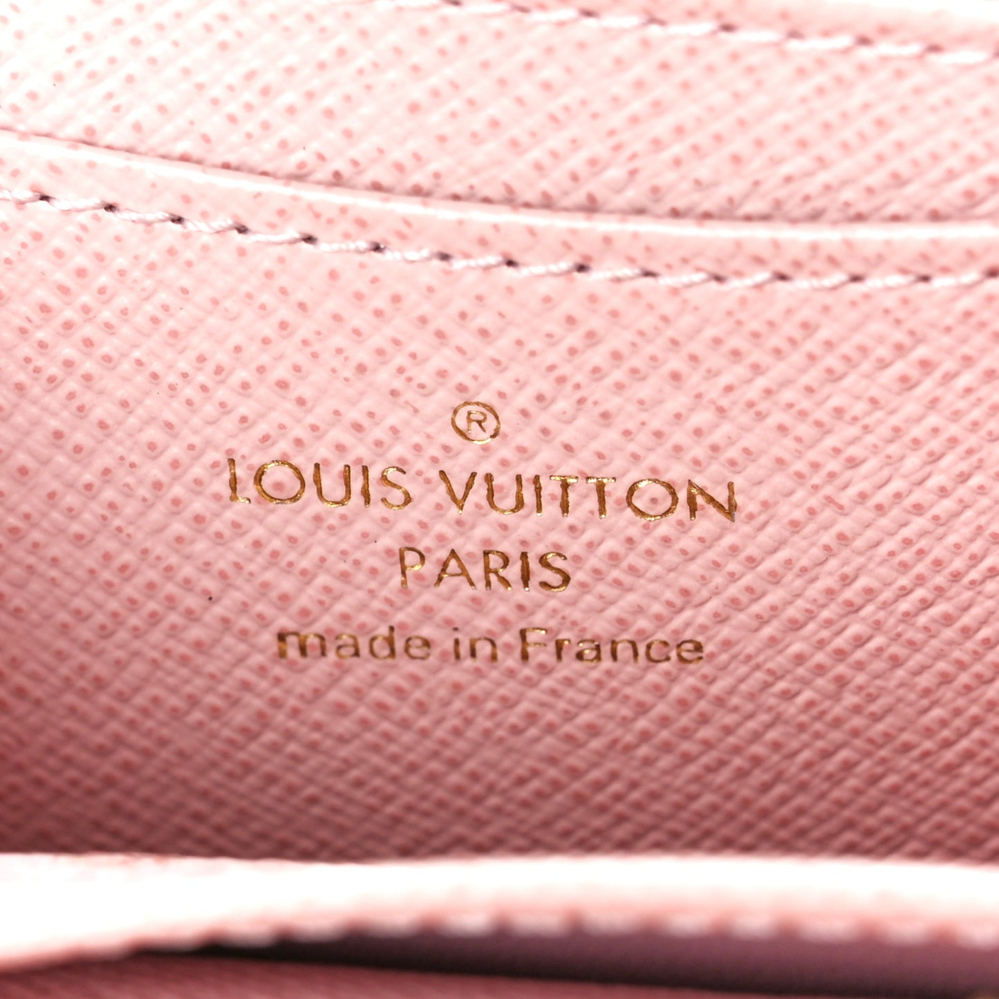 Damier Ebene Studded Zippy Coin Purse Rose Ballerine