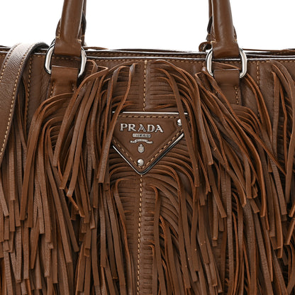 Prada Nappa Fringe Shopping Tote Noce 9 of 11