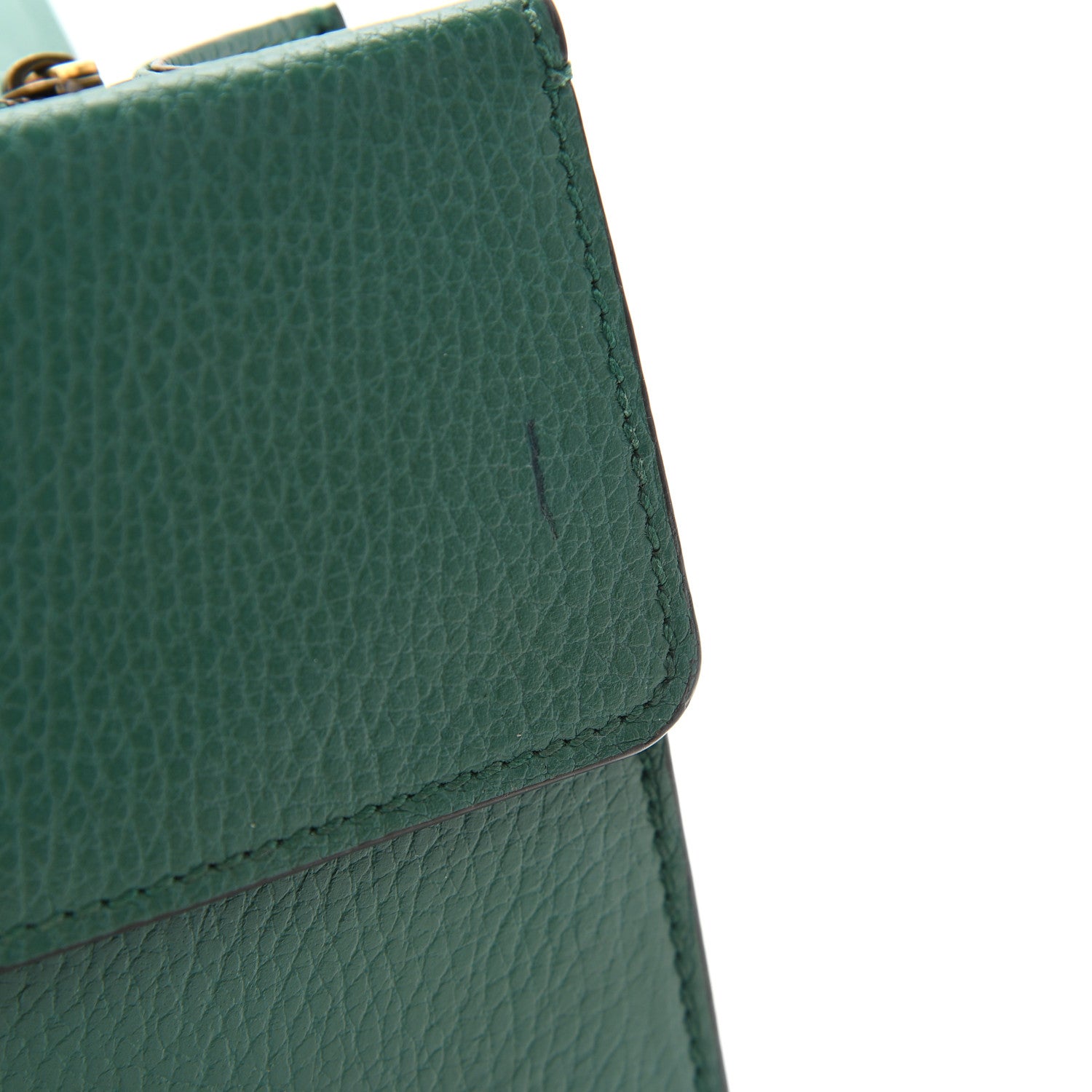 Gucci Pebbled Calfskin Small Dionysus Shoulder Bag Emerald 10 of 12