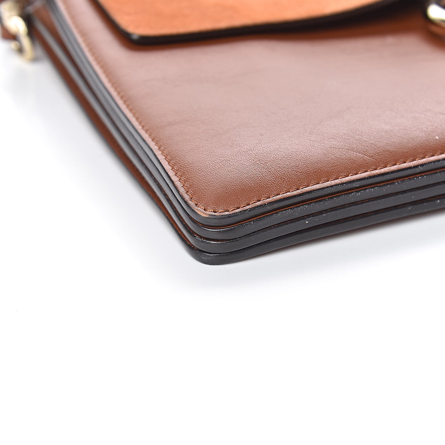 Suede Calfskin Medium Faye Shoulder Bag Tobacco