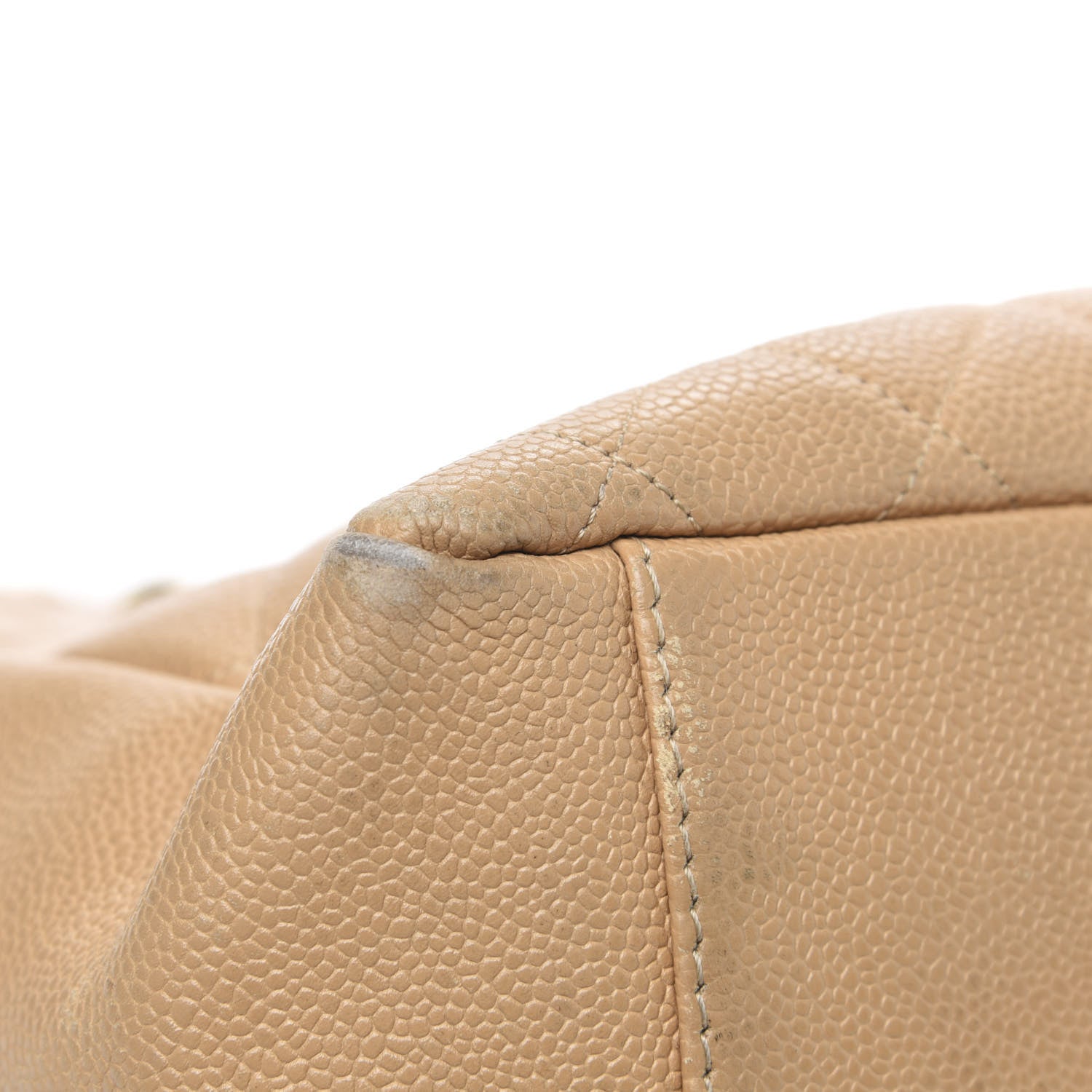 Chanel Caviar Quilted Grand Shopping Tote GST Beige Clair 9 of 23