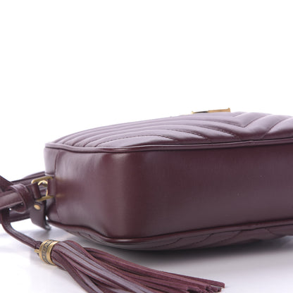 Saint Laurent Calfskin Matelasse Monogram Lou Camera Bag Dark Legion Red 6 of 9