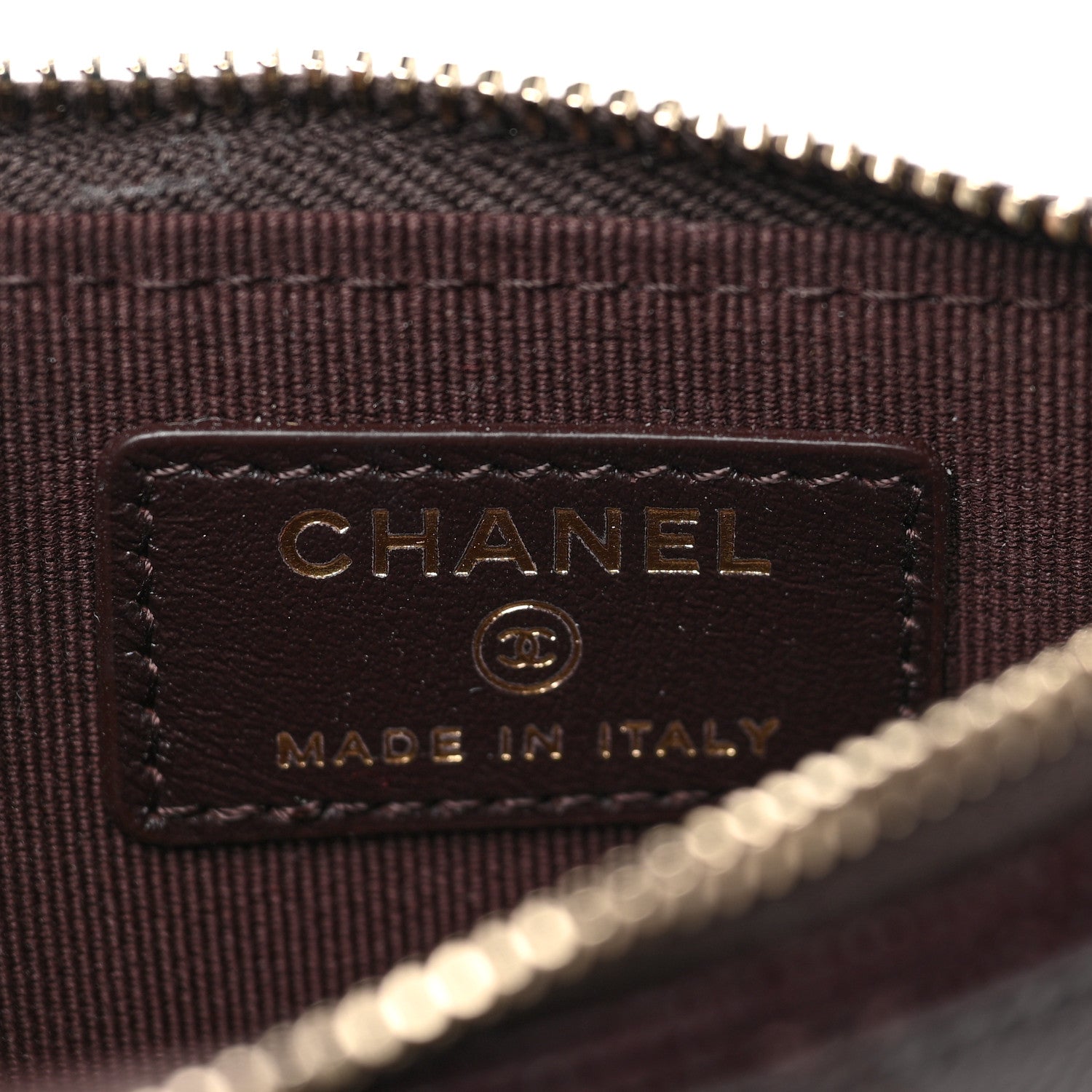 Chanel Caviar Quilted Flap Zip Card Holder Dark Brown 6 of 8