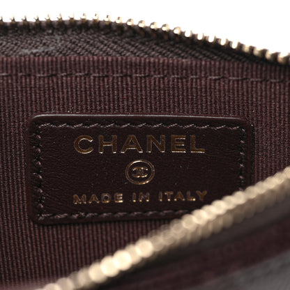 Chanel Caviar Quilted Flap Zip Card Holder Dark Brown 6 of 8
