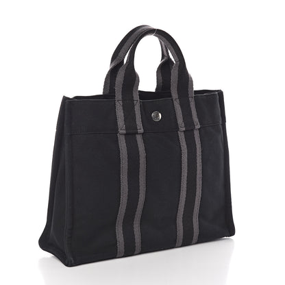 Hermes Canvas Fourre Tout PM Black 3 of 9