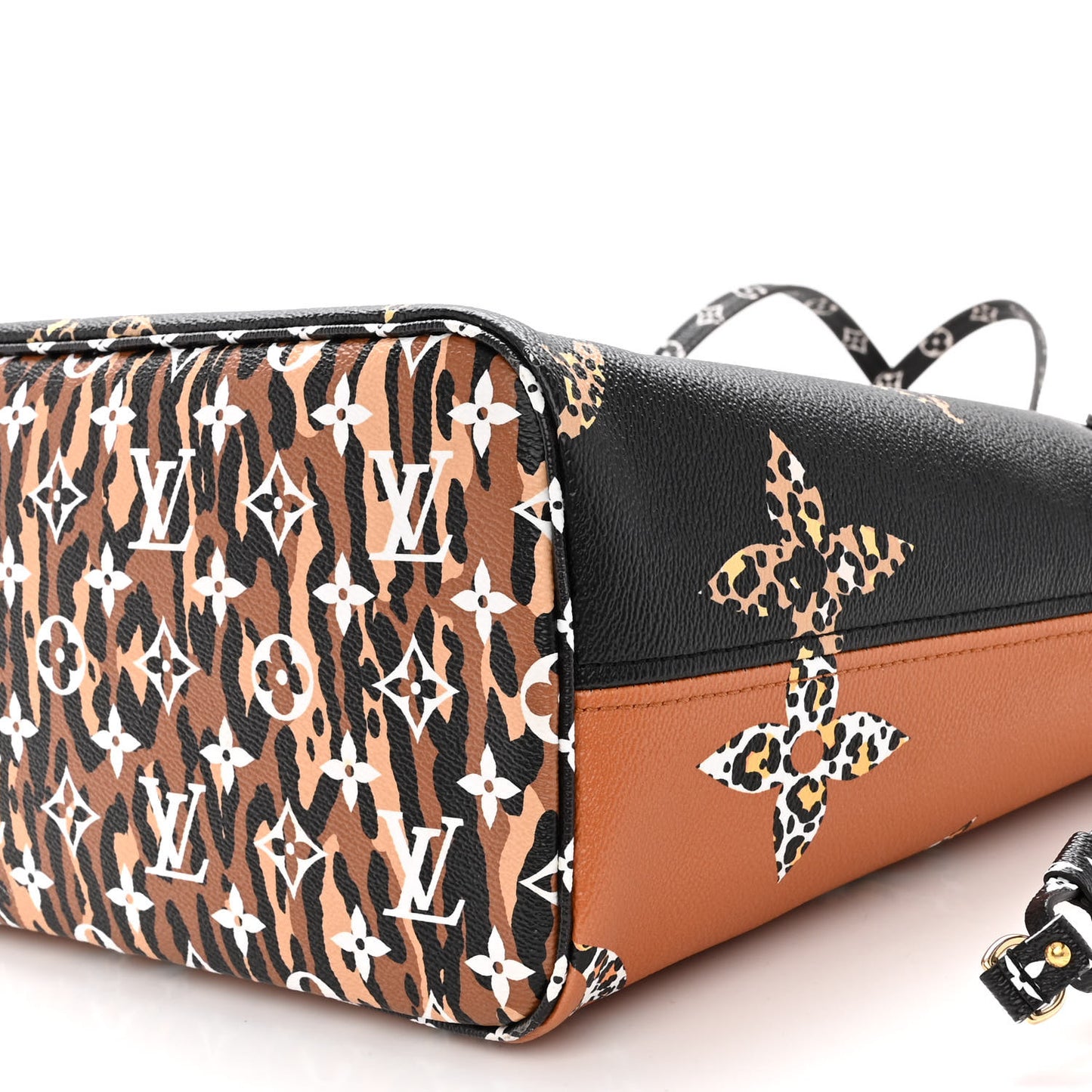 Monogram Giant Jungle Neverfull MM Black
