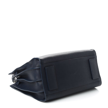 Saint Laurent Grained Calfskin Small Supple Sac De Jour Navy 4 of 14