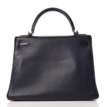 Hermes Taurillon Clemence Kelly Retourne 28 Bleu Nuit 4 of 37