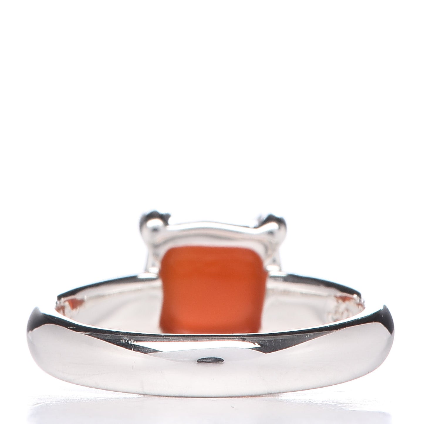 Sterling Silver Orange Chalcedony 7mm Paloma's Sugar Stacks Ring 47 4