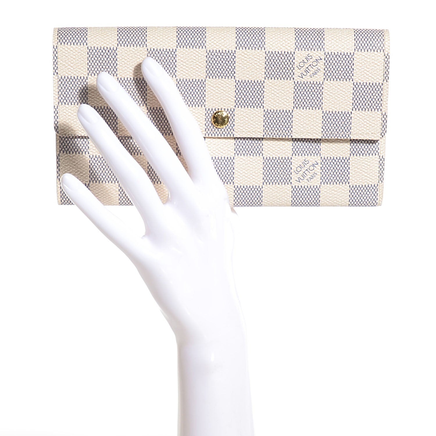 Louis Vuitton Damier Azur Sarah Wallet 2 of 7