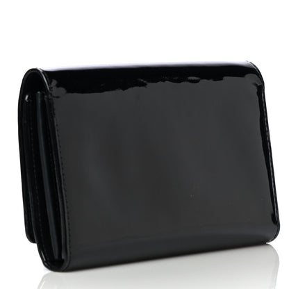 Louis Vuitton Patent Louise Clutch Black 4 of 11