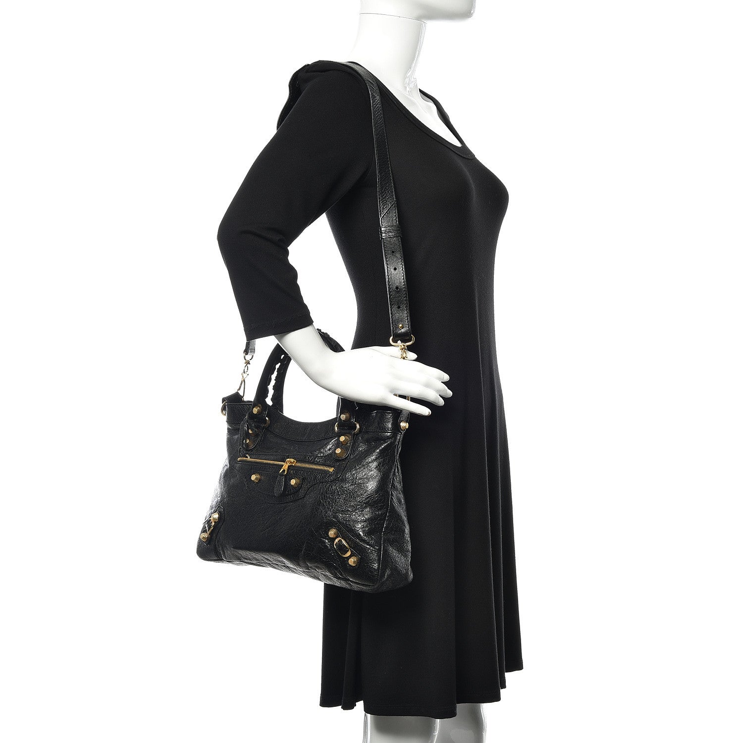 Balenciaga Agneau Giant 12 Gold Hardware Town Black 2 of 9