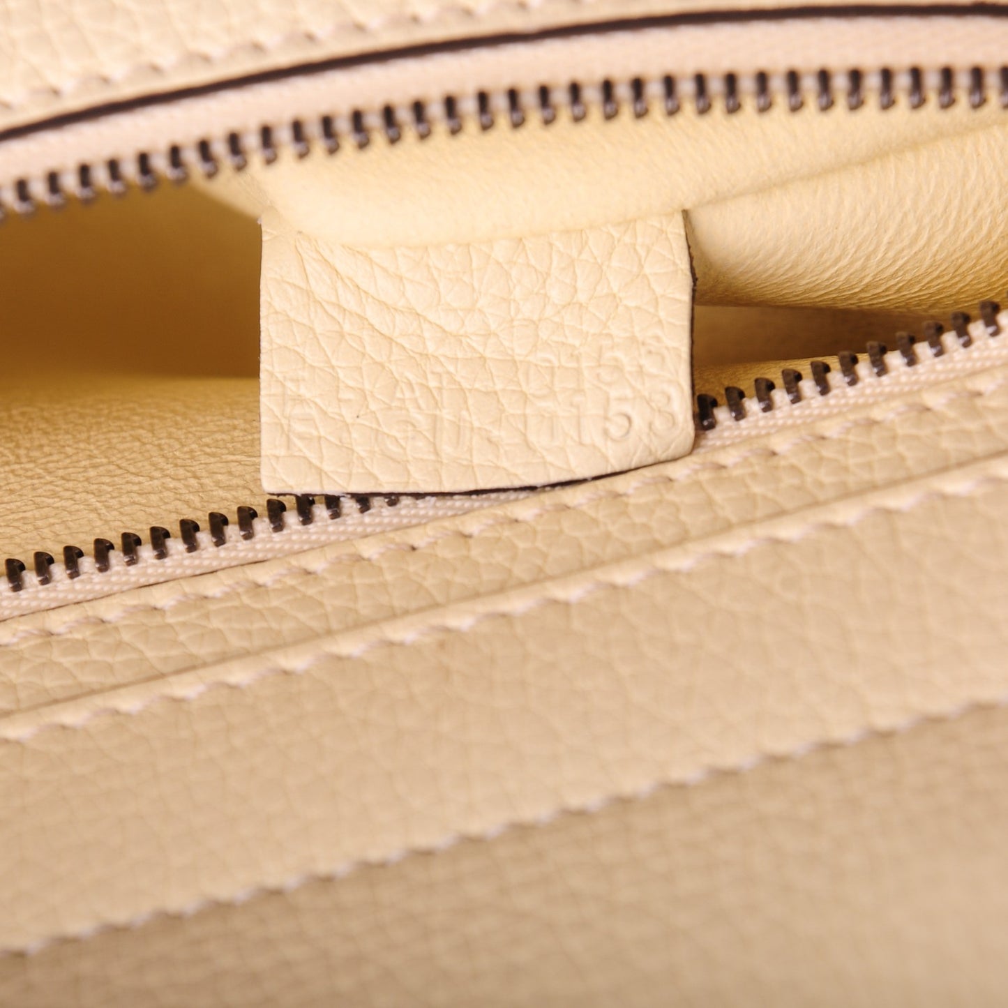Drummed Calfskin Suede Medium Trapeze Butter