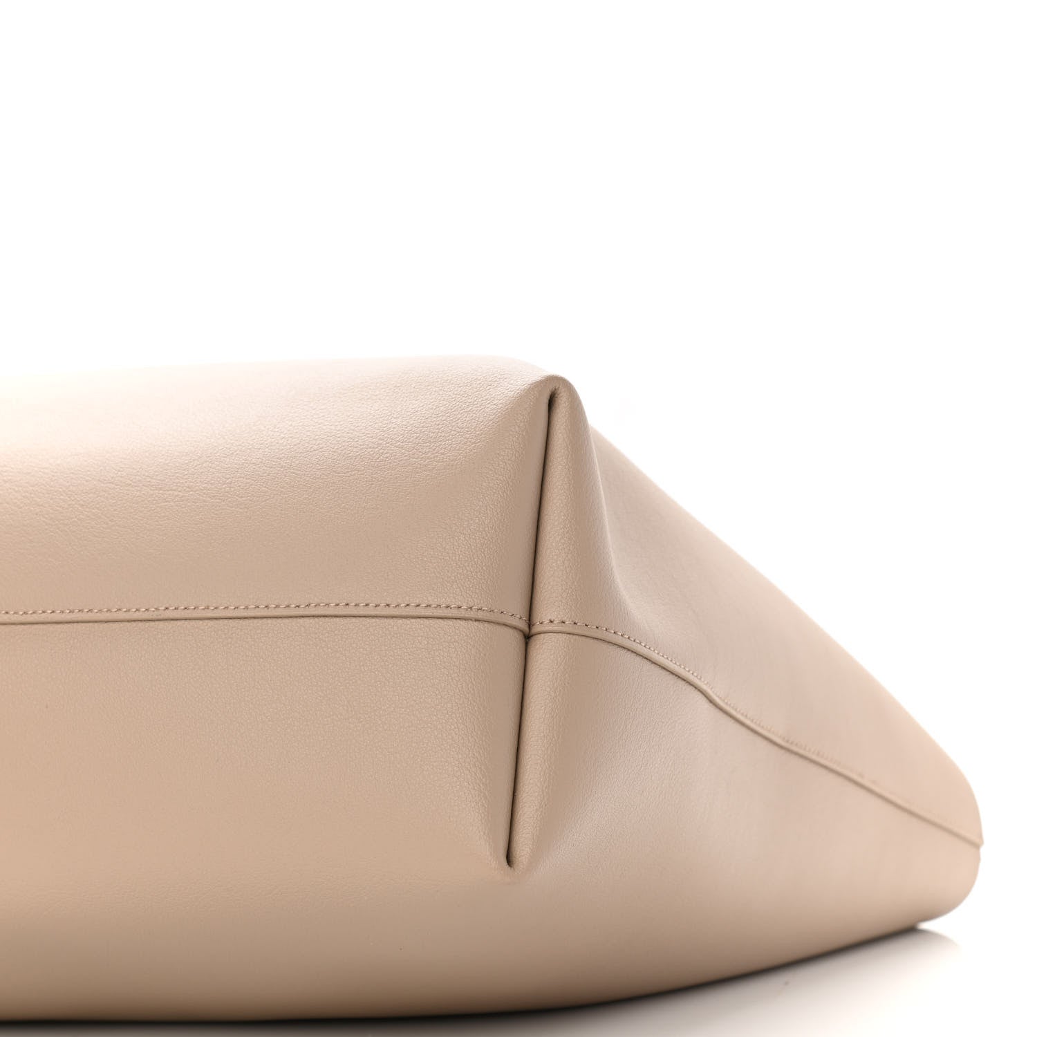 Saint Laurent Calfskin Large Shopping Tote Dark Beige 10 of 10