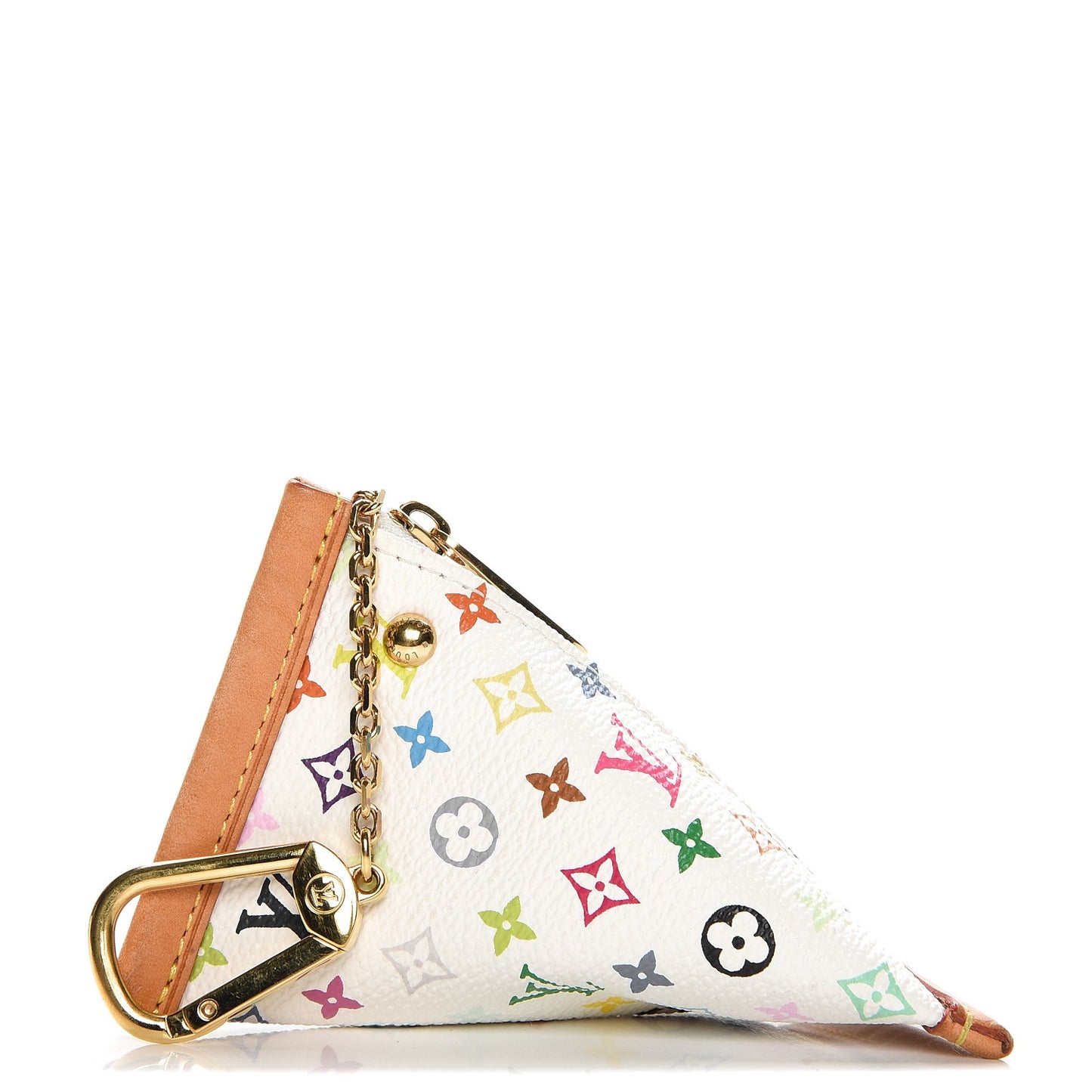Monogram Multicolor Berlingot Coin Purse White