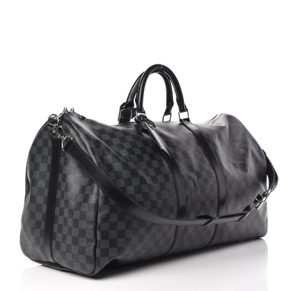 Louis Vuitton Damier Graphite Keepall Bandouliere 55 3 of 12
