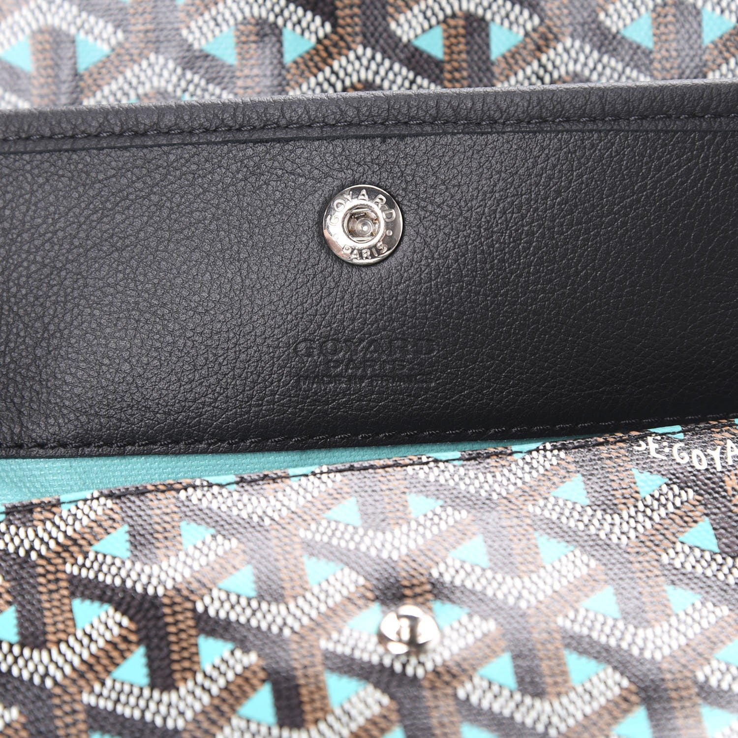 Goyard Goyardine Saint Louis Claire Voie GM Black Blue 6 of 12