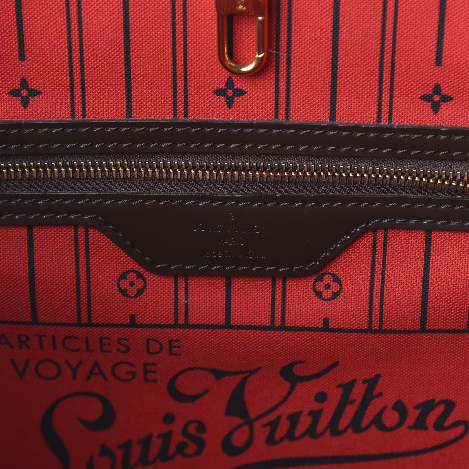 Louis Vuitton Damier Ebene Neverfull MM 5 of 9