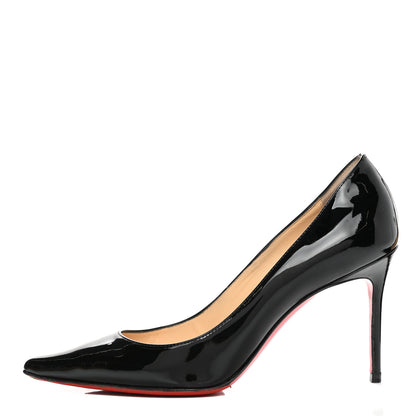 Christian Louboutin Patent Decollete 554 85 Pumps 37 Black 1 of 10