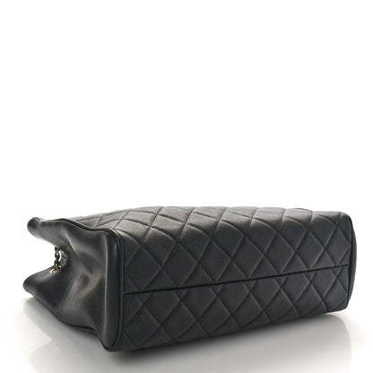 Chanel Caviar Quilted In Out Flap Shopping Tote Black 4 of 10