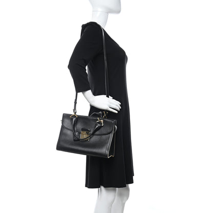 Marc Jacobs Textured Calfskin Satchel Black 2 of 17