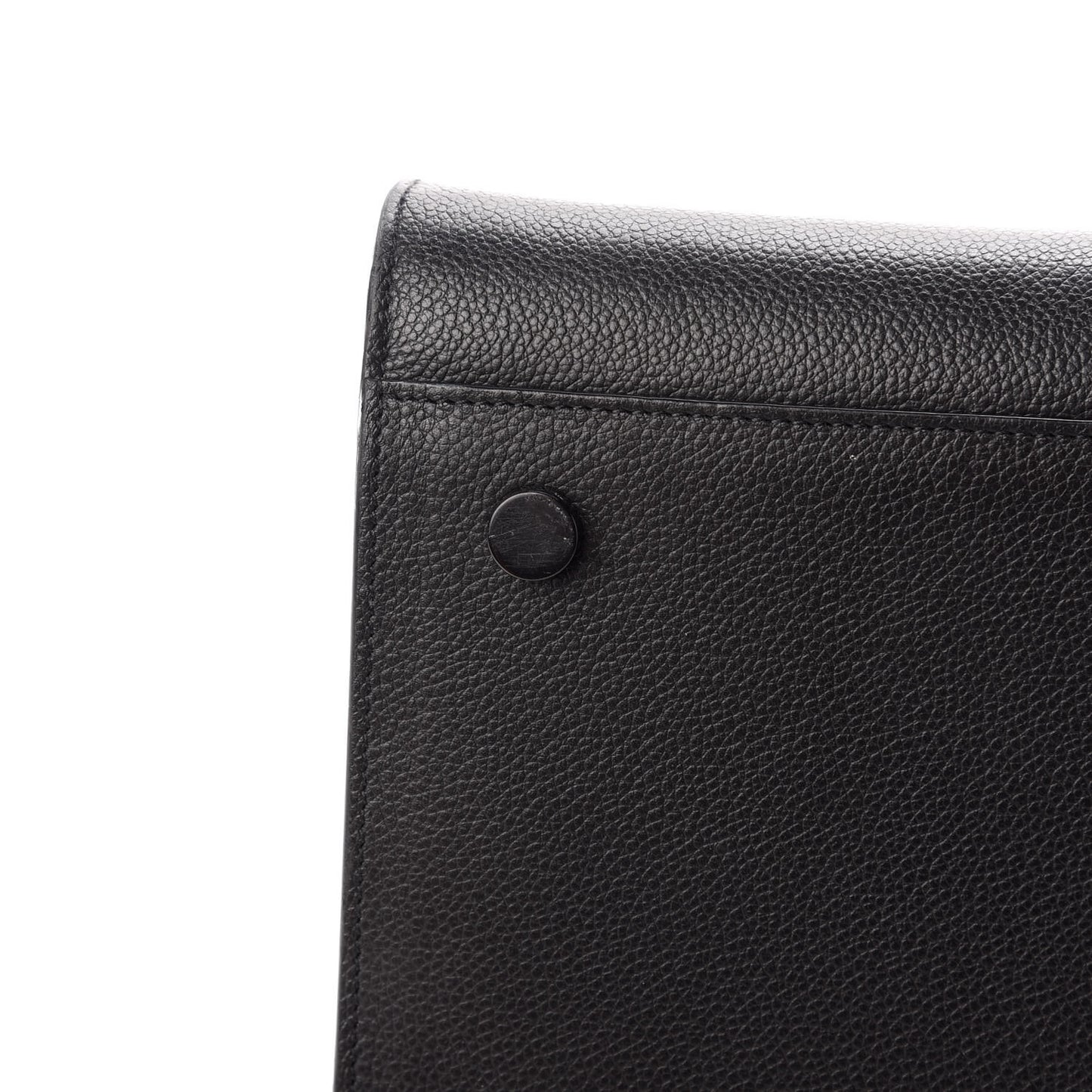 Grained Calfskin Large Sac De Jour Carryall Black