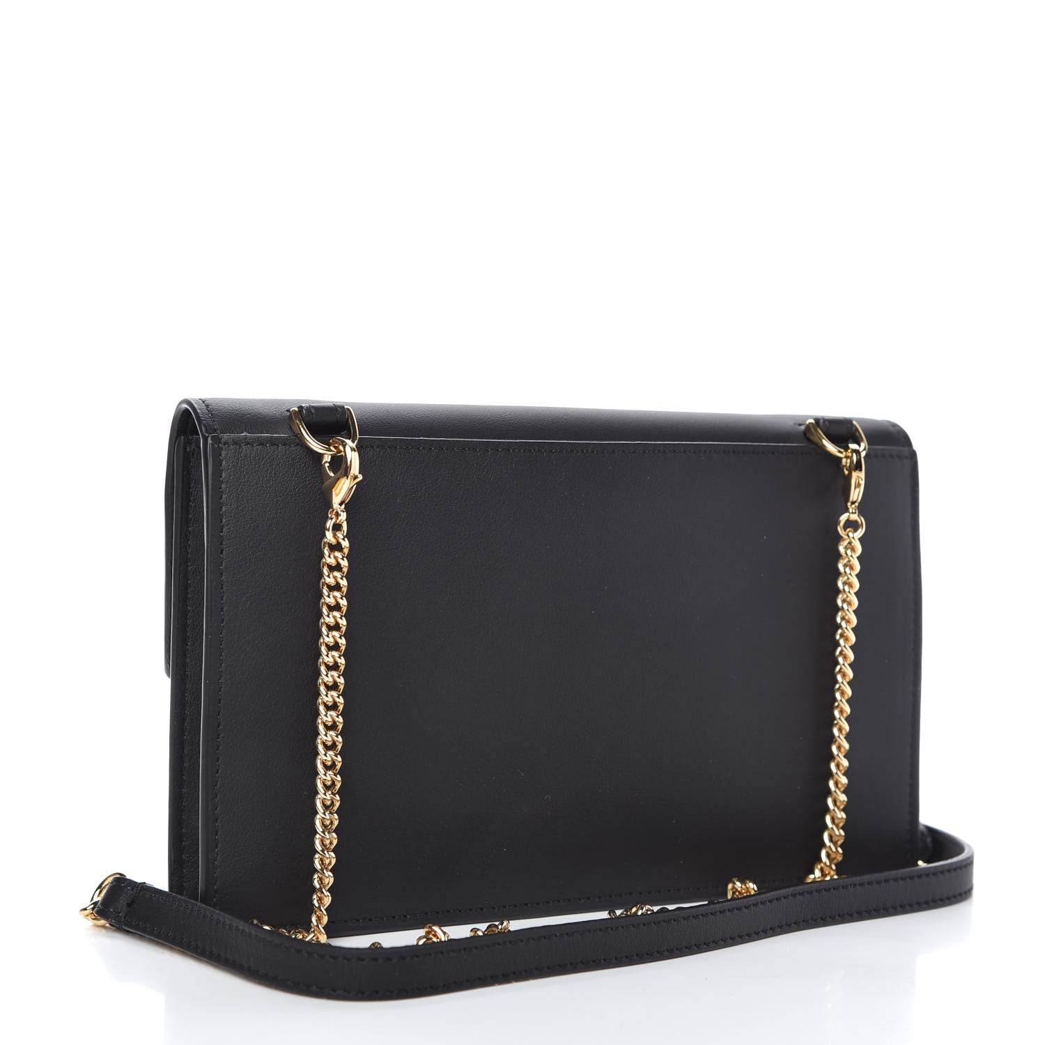 Fendi Vitello Grace Matte Kan U Wallet On Chain Black 3 of 11