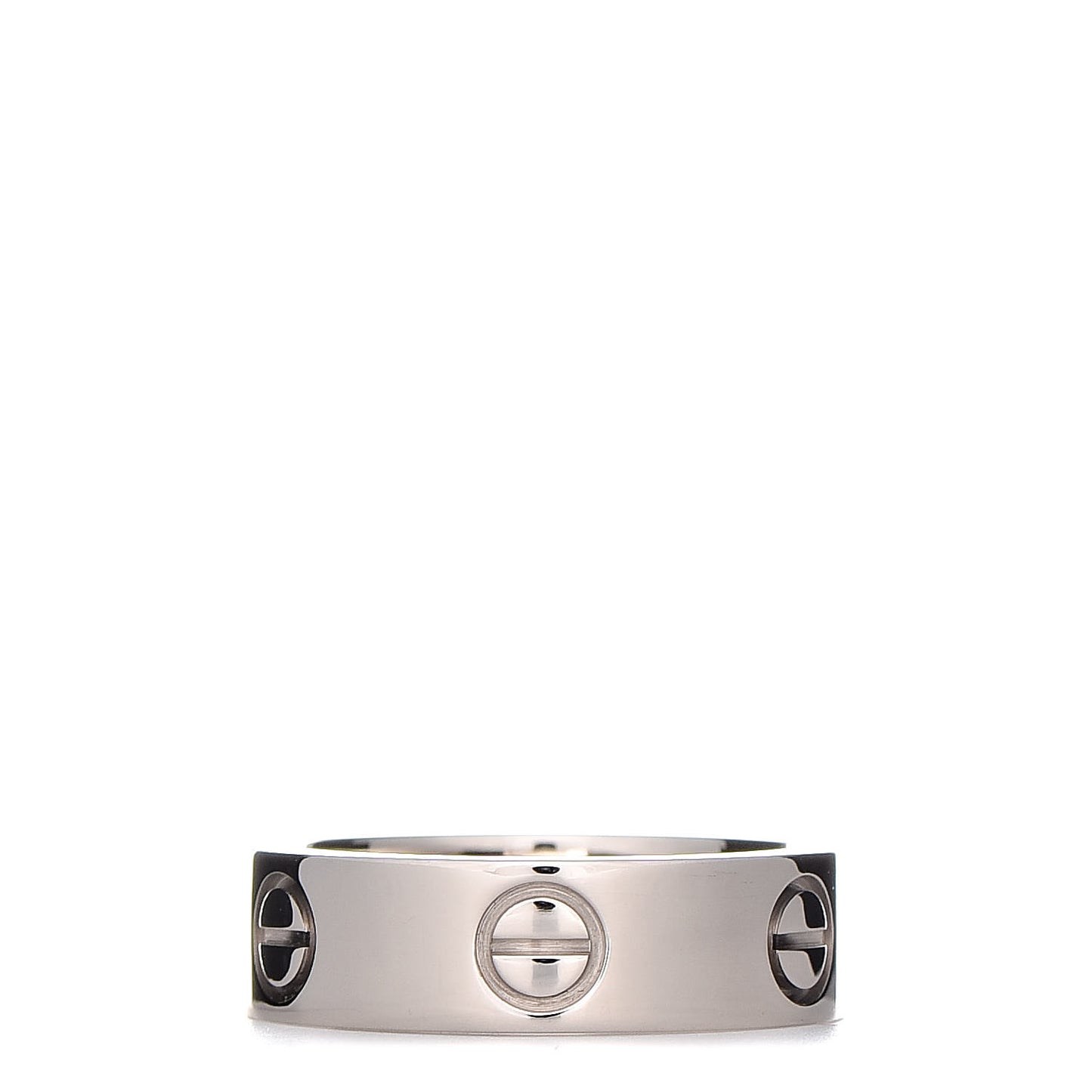 18K White Gold 5.5mm LOVE Ring 51 5.75