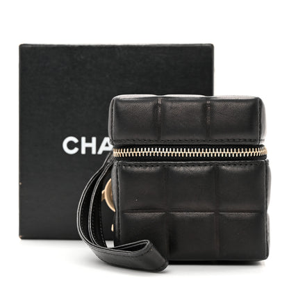 Chanel Lambskin Rubiks Cube Wristlet Black 12 of 12