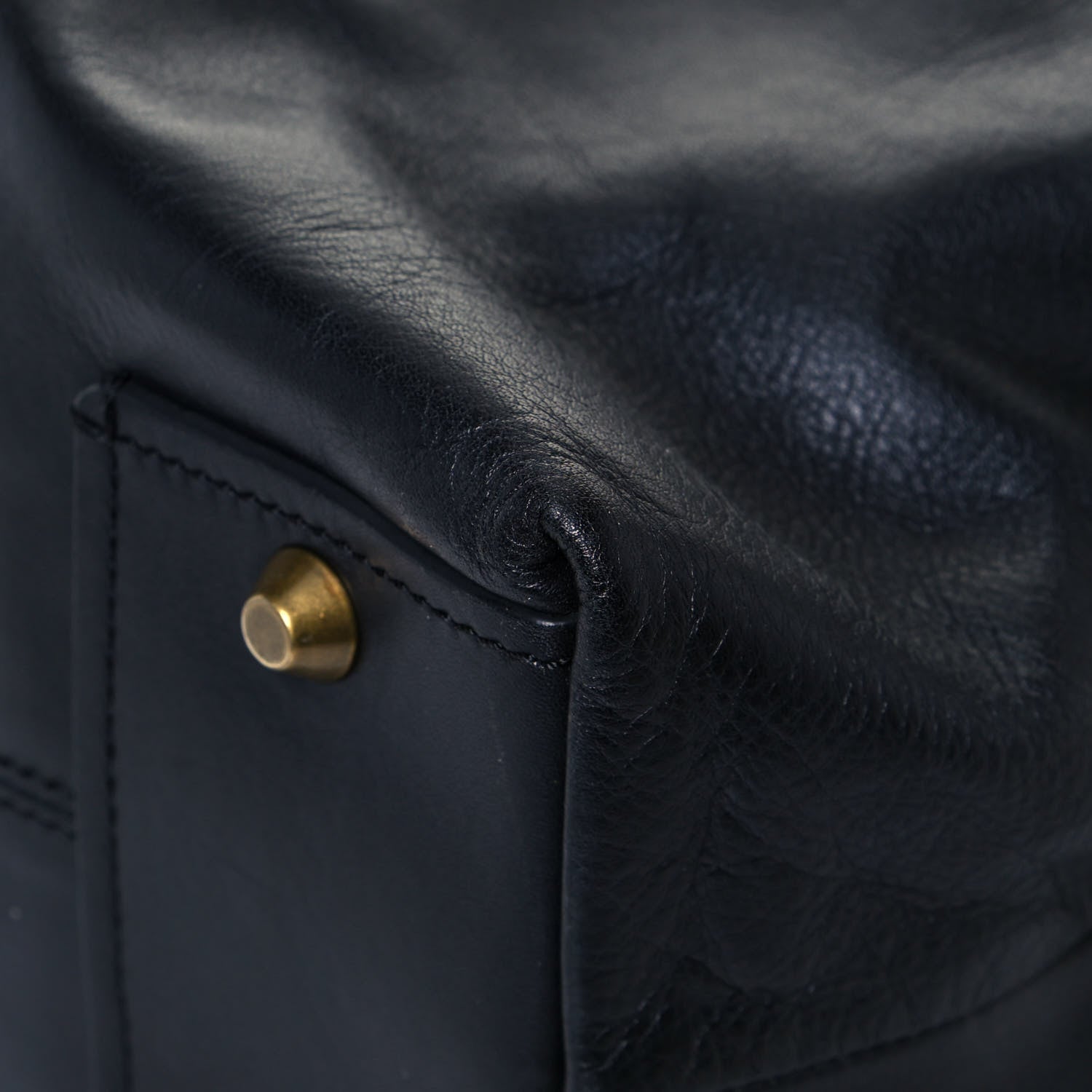 Lanvin Calfskin Padam Bowling Bag Black 11 of 12