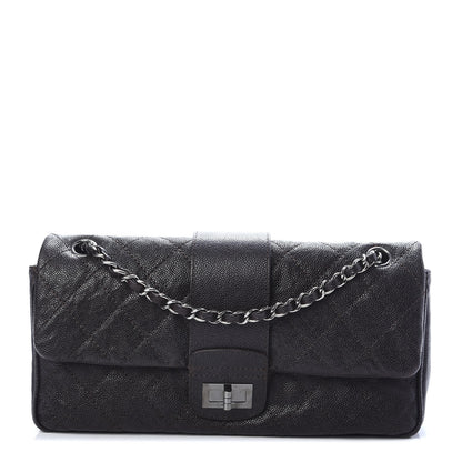 Chanel Caviar Quilted Jumbo Mademoiselle Flap Brown 1 of 10