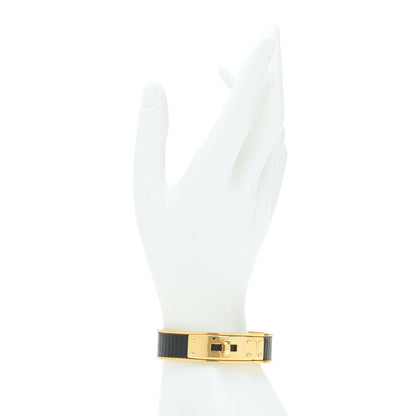 Hermes Lizard Kelly Cuff Black 3 of 16