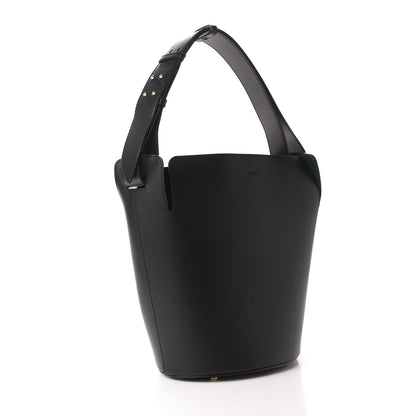 Burberry Supple Calfskin Medium Bucket Black 4 of 11