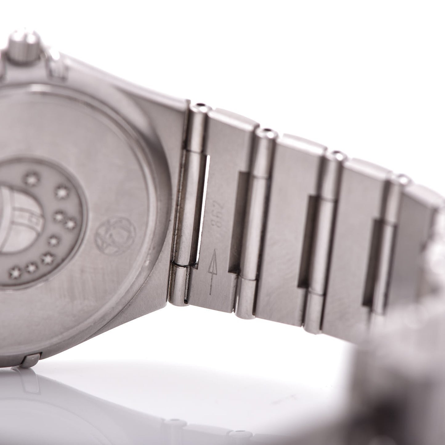 Stainless Steel Diamond Bezel 33mm Constellation Quartz Watch White 1512.30