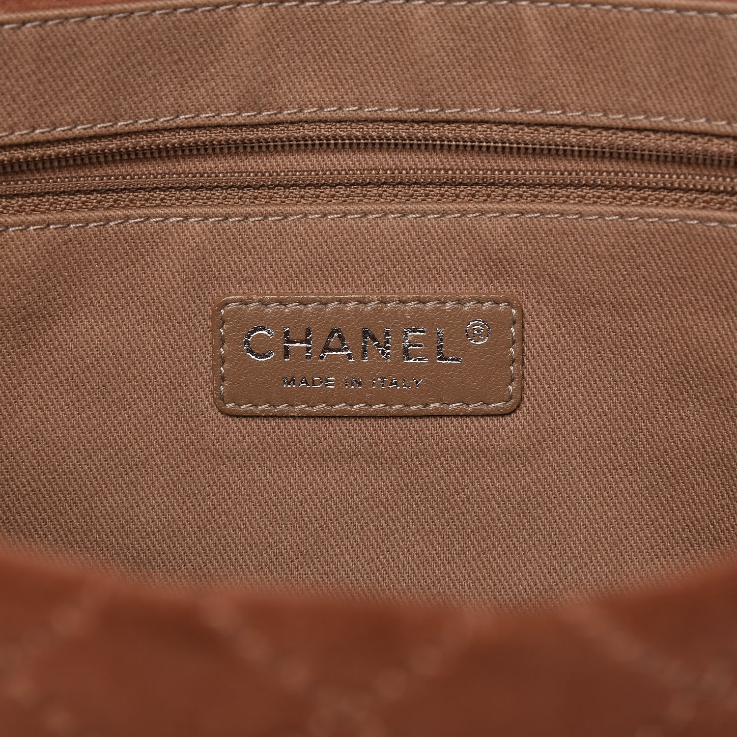 Chanel Suede Calfskin Stitch Flap Light Brown 6 of 25