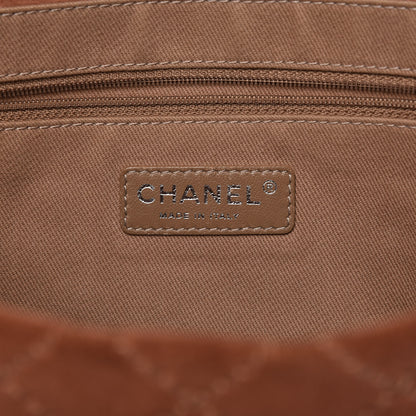 Chanel Suede Calfskin Stitch Flap Light Brown 6 of 25