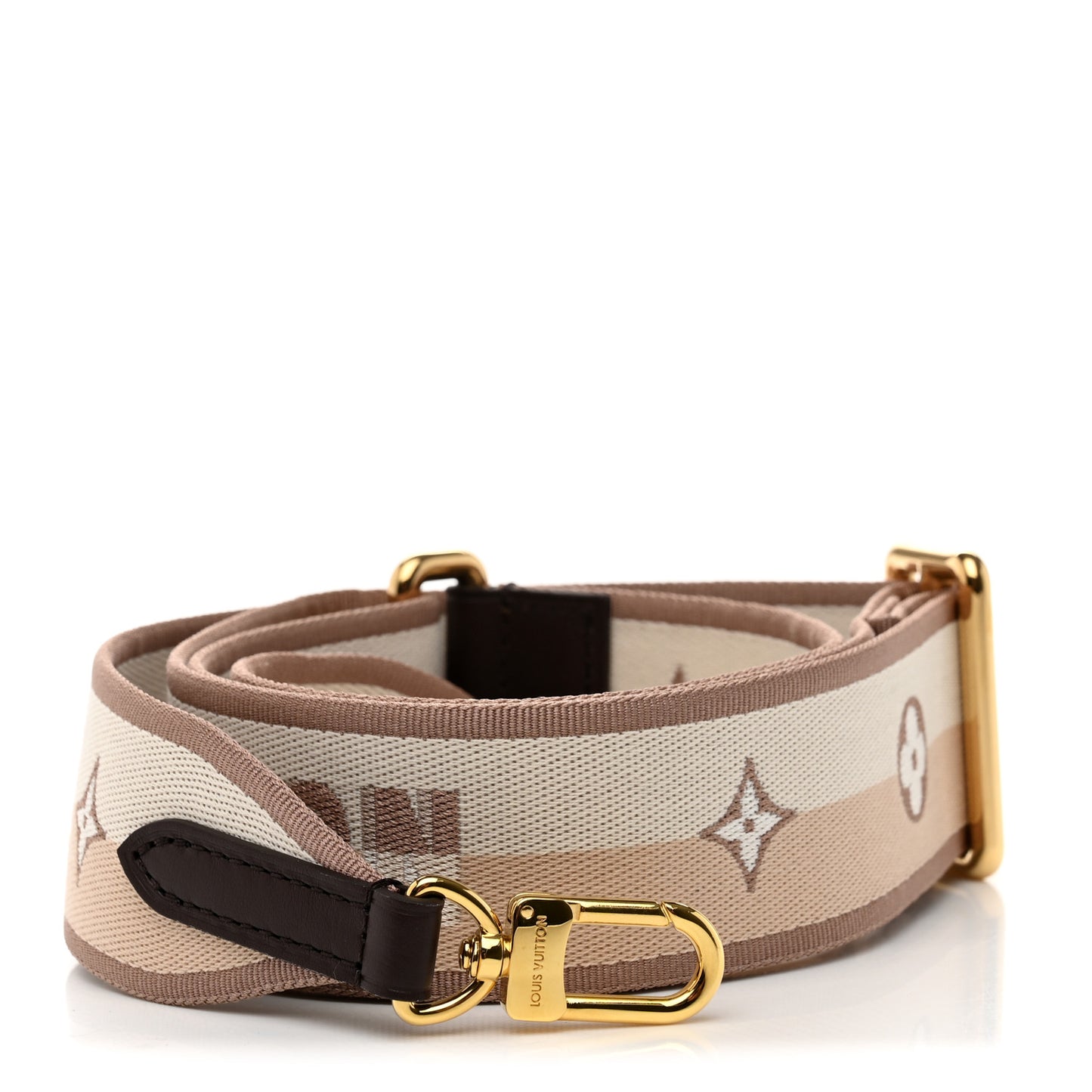 Jacquard Speedy Bandouliere 20 Shoulder Strap Beige Brown