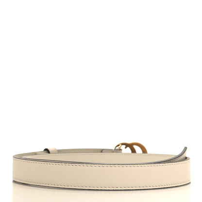 Gucci Calfskin Double G 20mm Belt 75 30 Mystic White 2 of 6