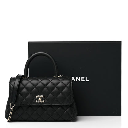 Chanel Caviar Quilted Mini Coco Handle Flap Black 10 of 10