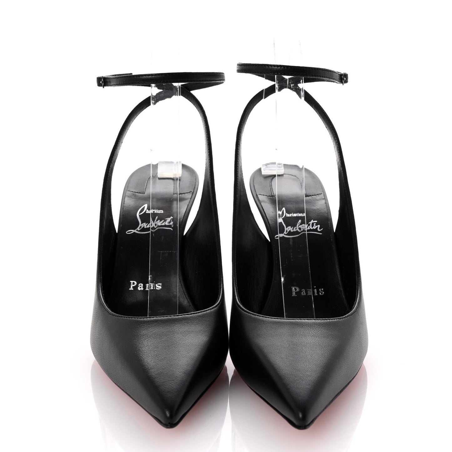 Calfskin Condora Sling 100 Pumps 37 Black