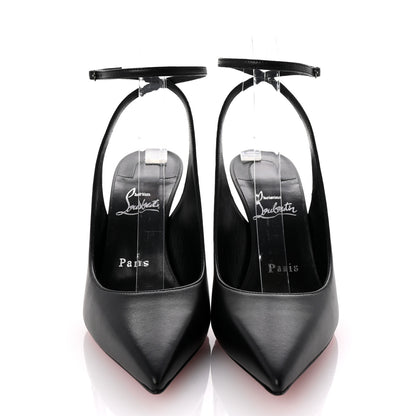 Christian Louboutin Calfskin Condora Sling 100 Pumps 37 Black 3 of 9