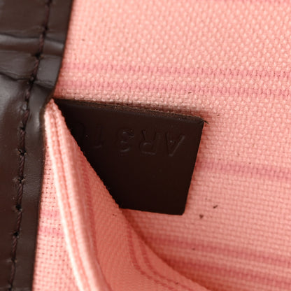 Louis Vuitton Damier Ebene Neo Neverfull MM Rose Ballerine 7 of 11