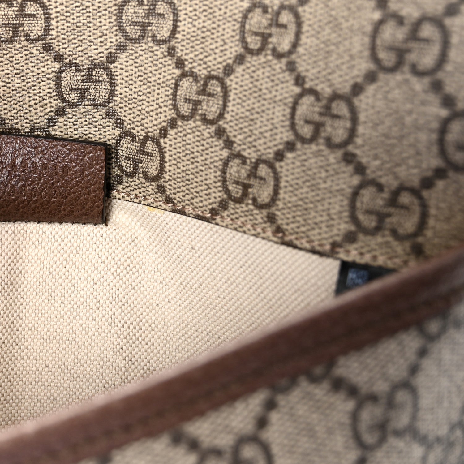 Gucci GG Supreme Monogram Neo Vintage Web Belt Bag Brown 7 of 10