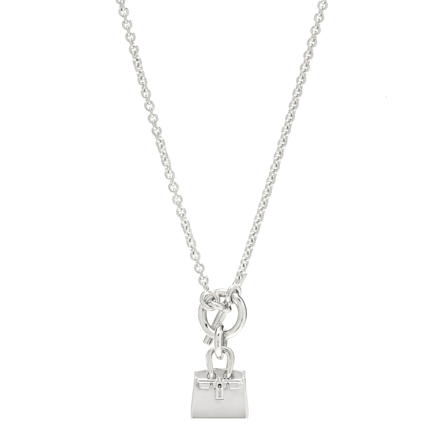 Sterling Silver Birkin Amulette Pendant Necklace