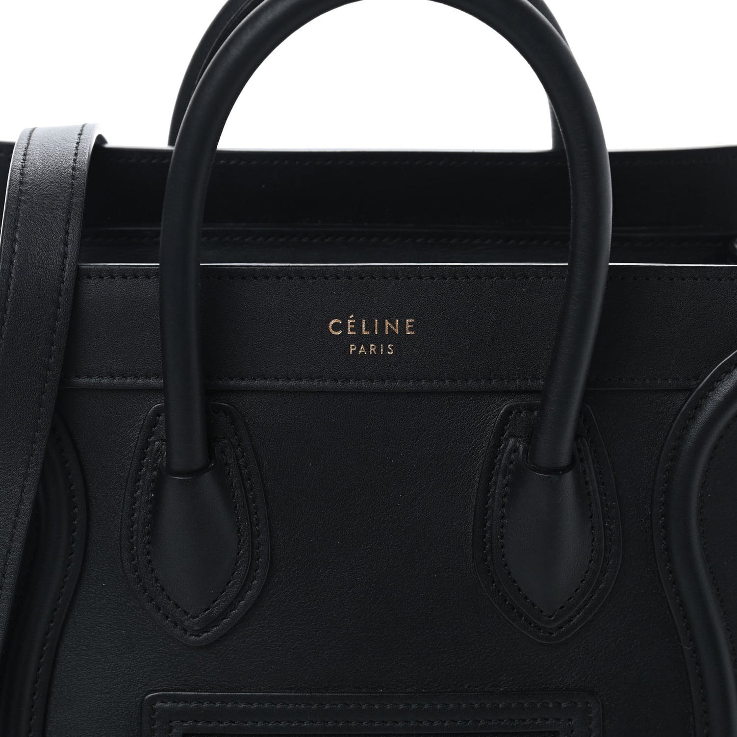 Smooth Calfskin Nano Luggage Black