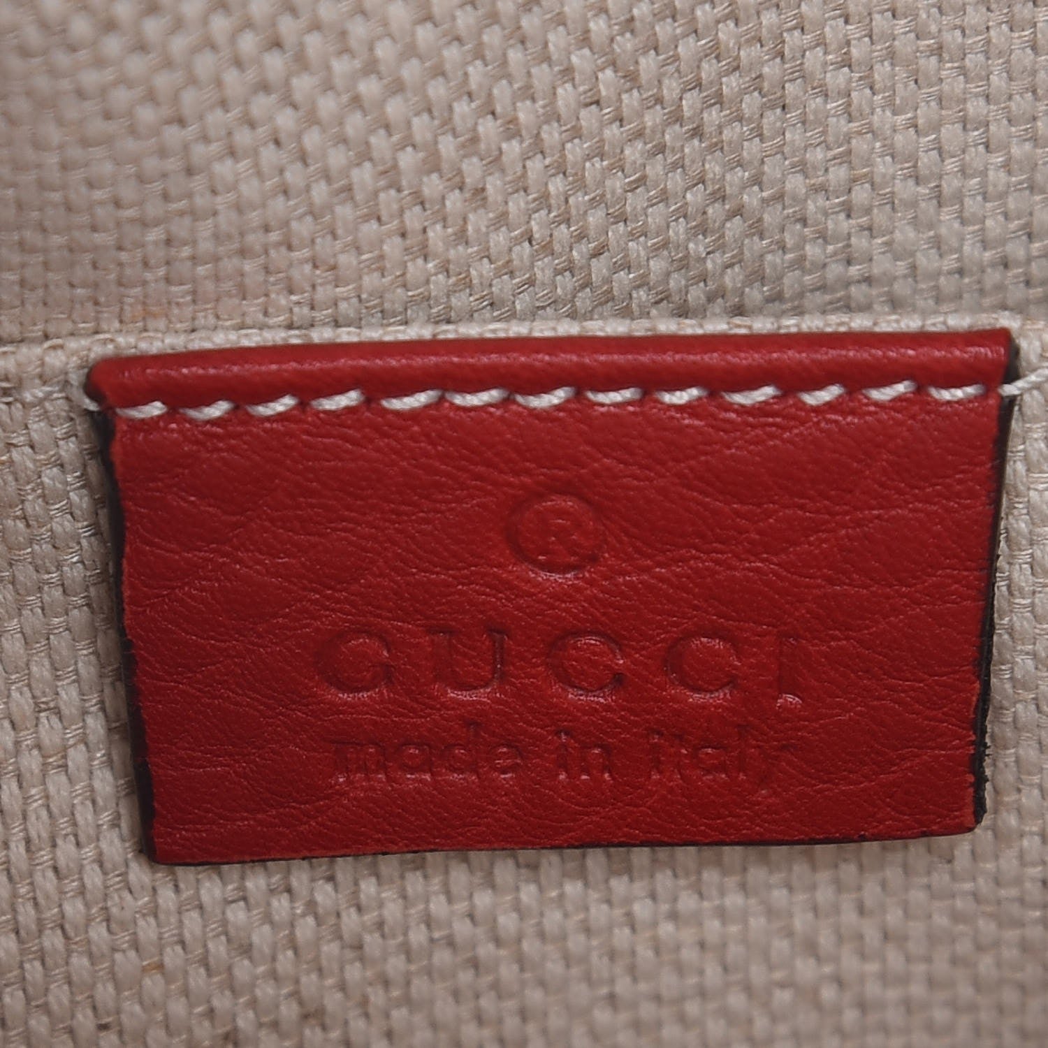 Gucci Pebbled Calfskin Small Soho Disco Bag Tabasco Red 6 of 7