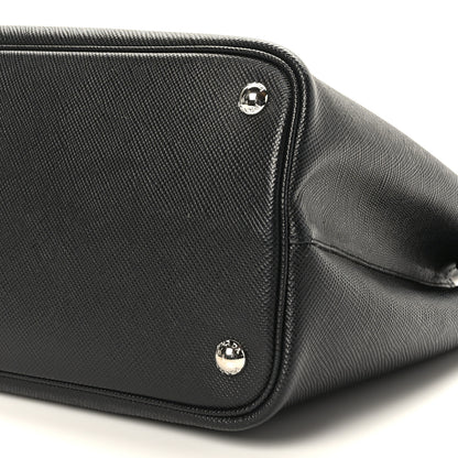 Prada Saffiano Cuir Medium Double Handle Tote Black 8 of 8